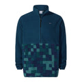 Ryle Mens Relaxed Fit Microfleece Zip Neck - Inky Blue - Image 6