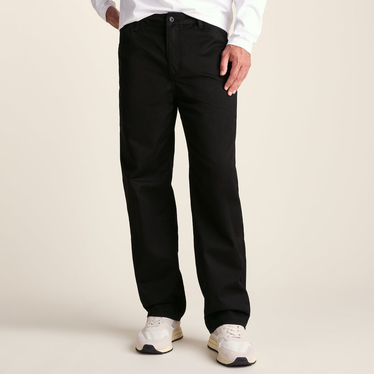 Sam Mens Straight Casual Chino Trouser - Black