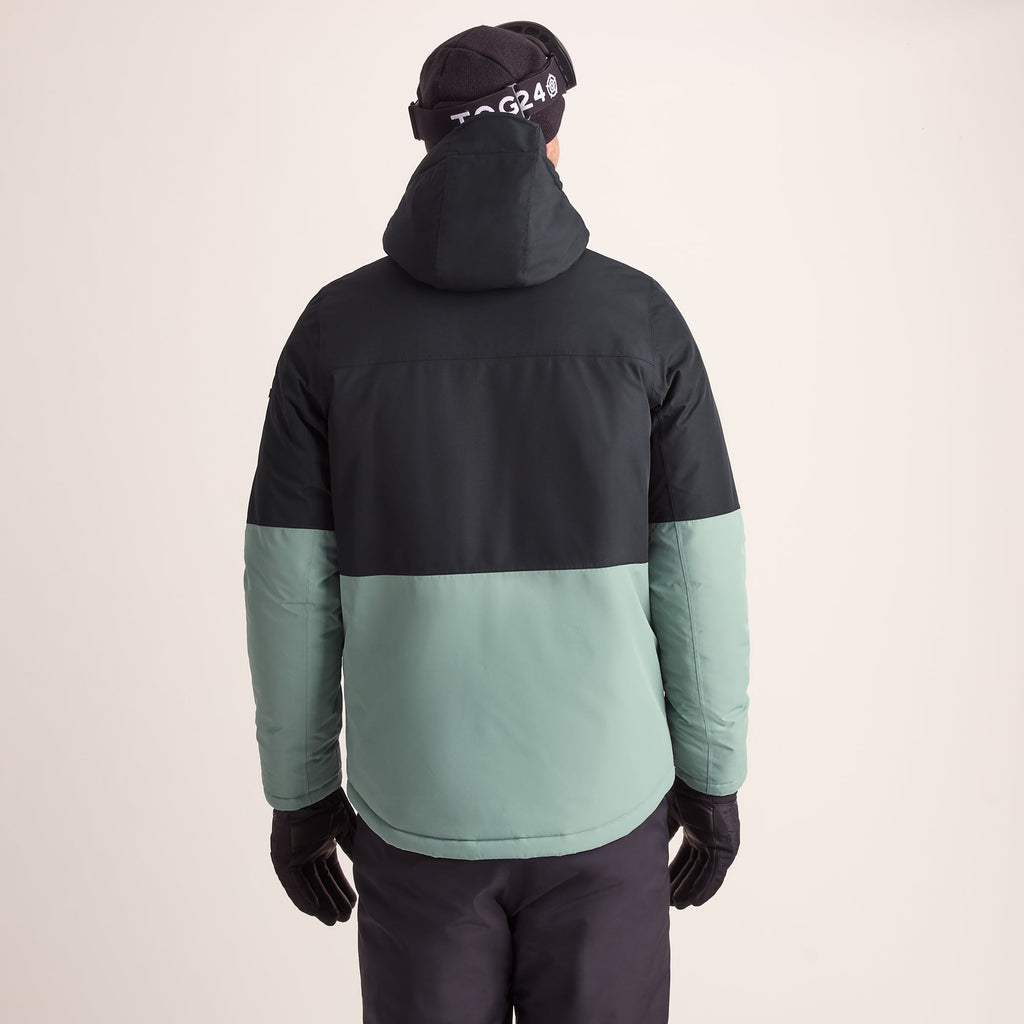 Samoens Mens Waterproof Ski Jacket - Steel Teal/Black - Image 4