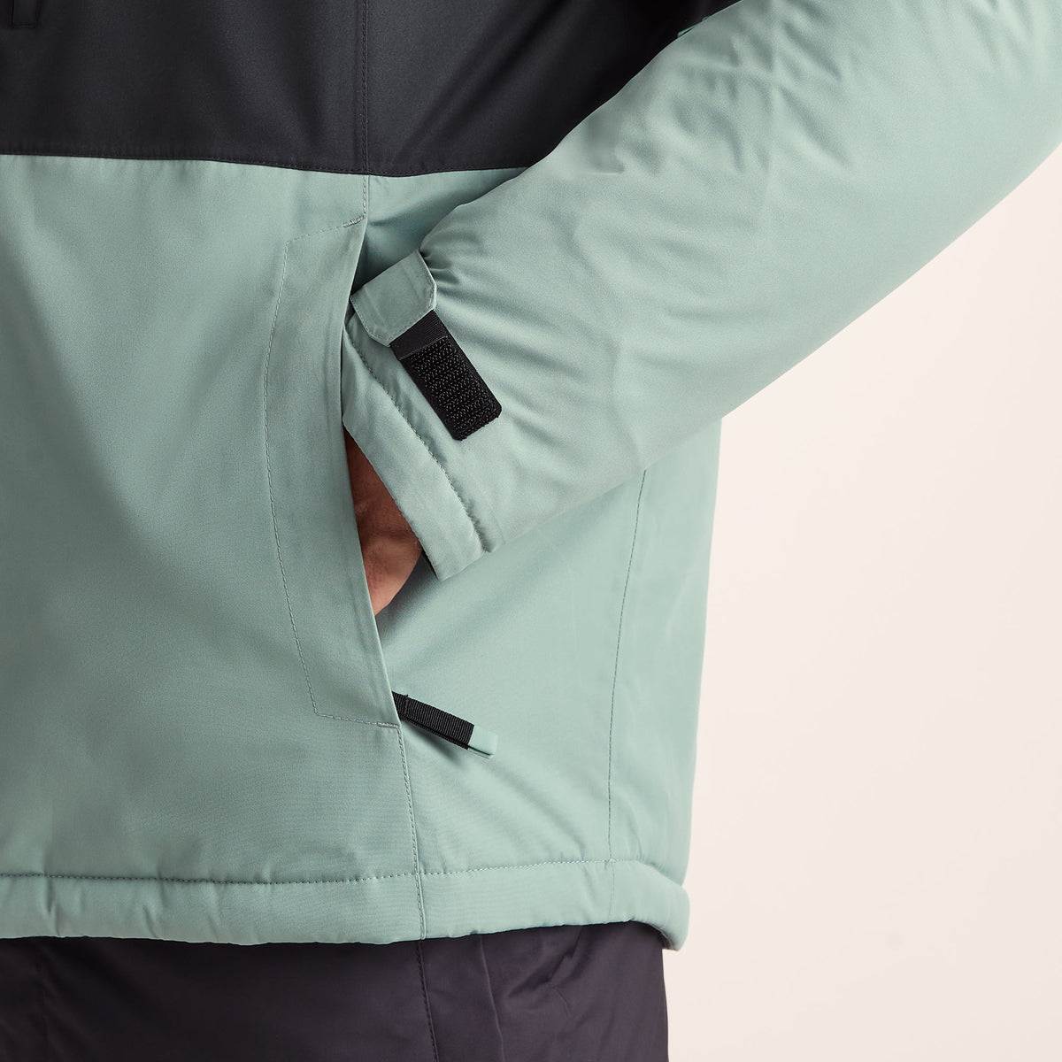 Samoens Mens Waterproof Ski Jacket - Steel Teal/Black - Image 8