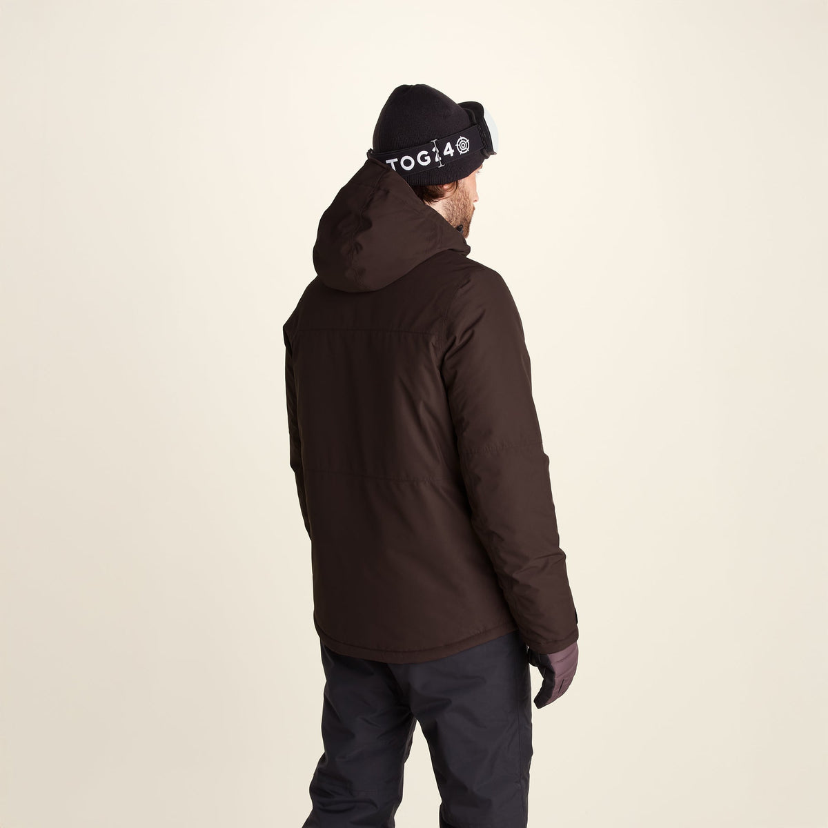 Samoens Mens Waterproof Ski Jacket - Chocolate Brown - Image 2
