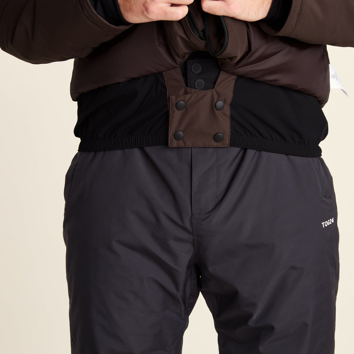 Samoens Mens Waterproof Ski Jacket - Chocolate Brown - Image 14
