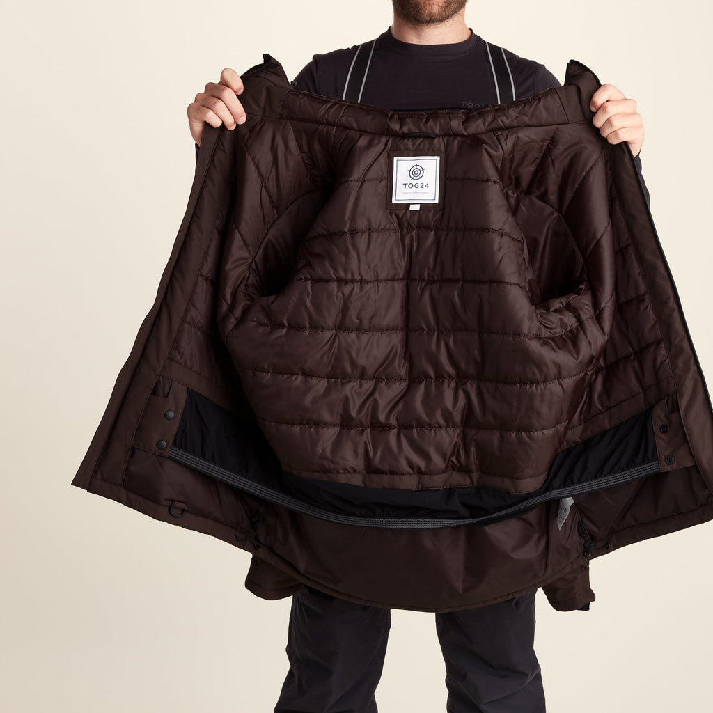 Samoens Mens Waterproof Ski Jacket - Chocolate Brown - Image 15