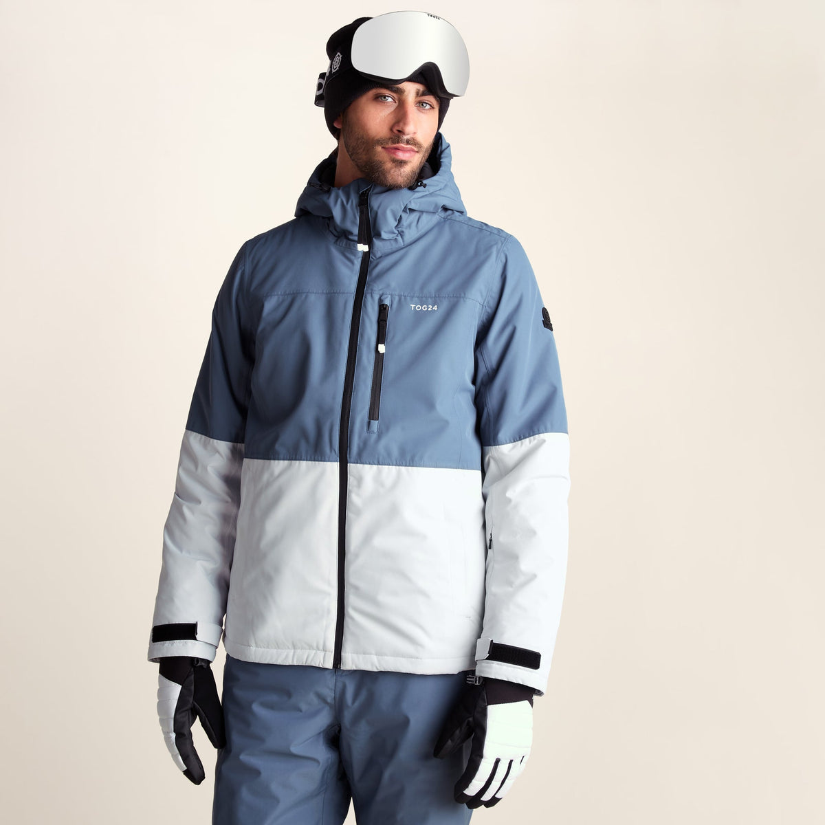 Samoens Mens Waterproof Ski Jacket - Steel Smokey Blue