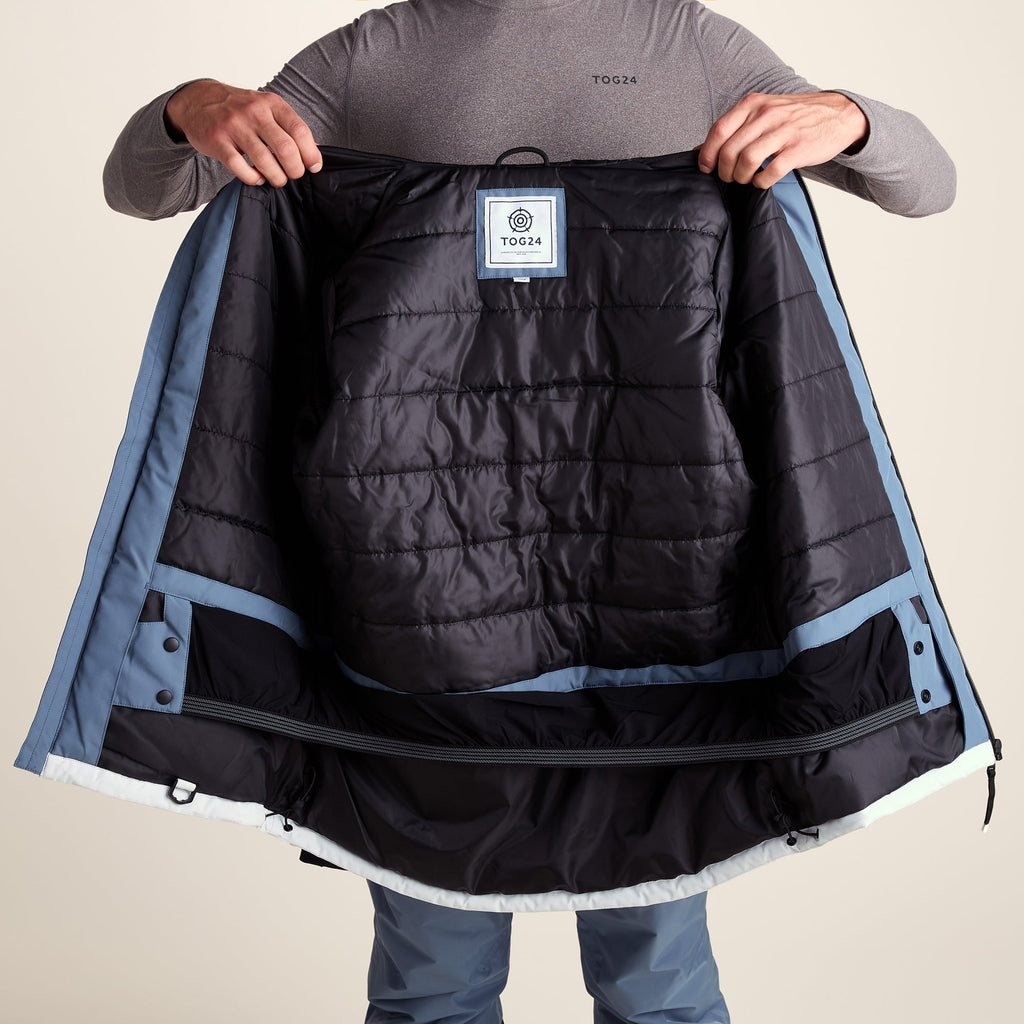 Samoens Mens Waterproof Ski Jacket - Steel Smokey Blue - Image 16