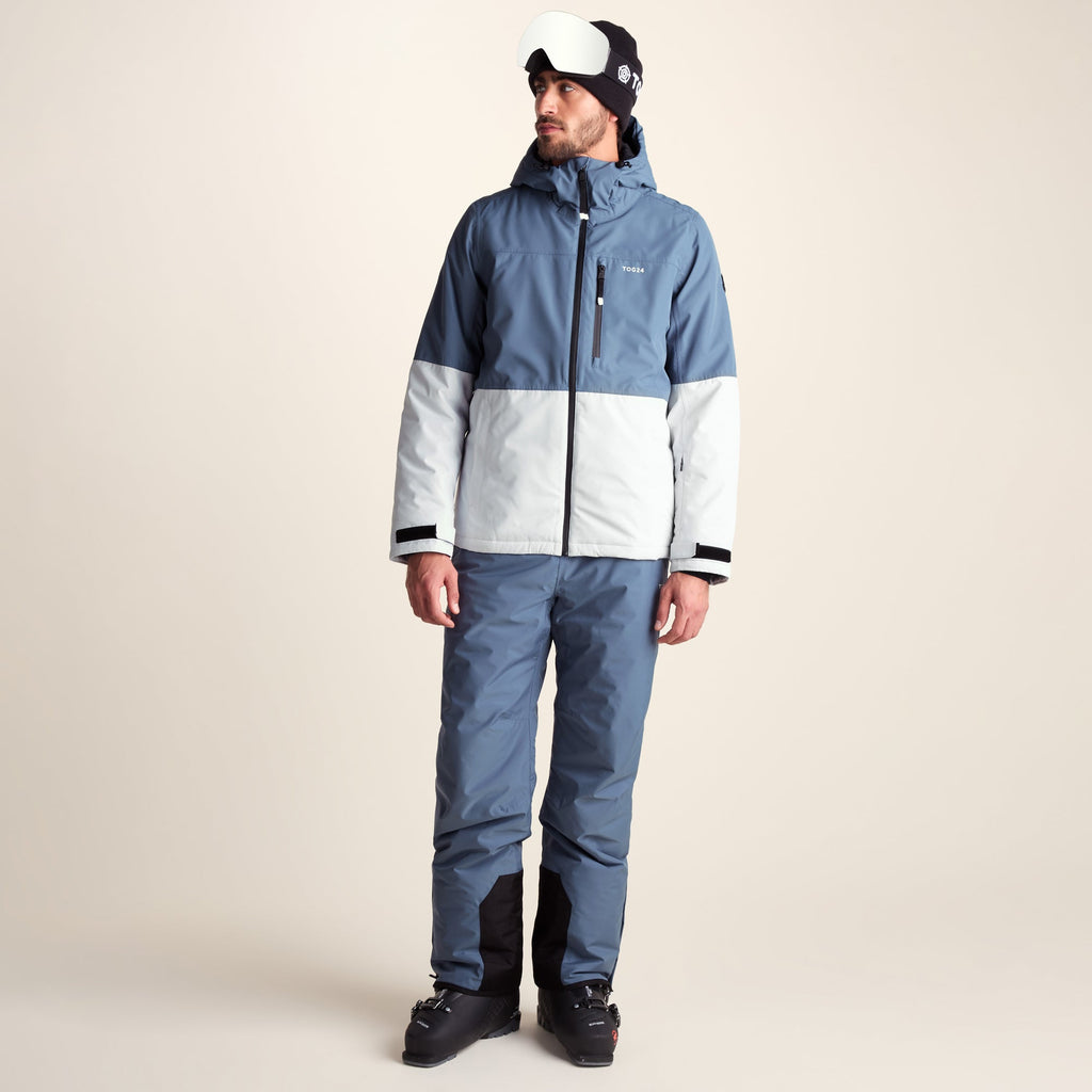 Samoens Mens Waterproof Ski Jacket - Steel Smokey Blue - Image 2