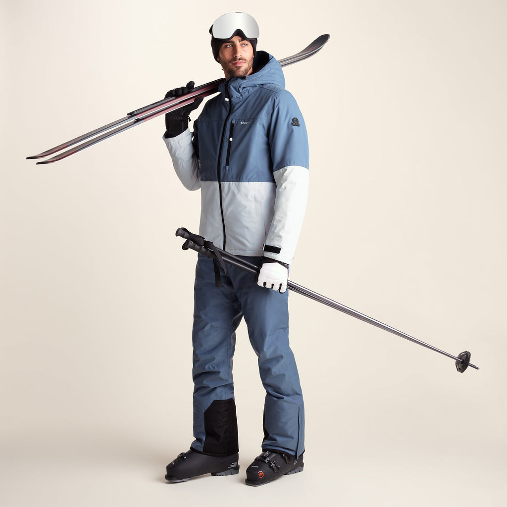 Samoens Mens Waterproof Ski Jacket - Steel Smokey Blue - Image 5