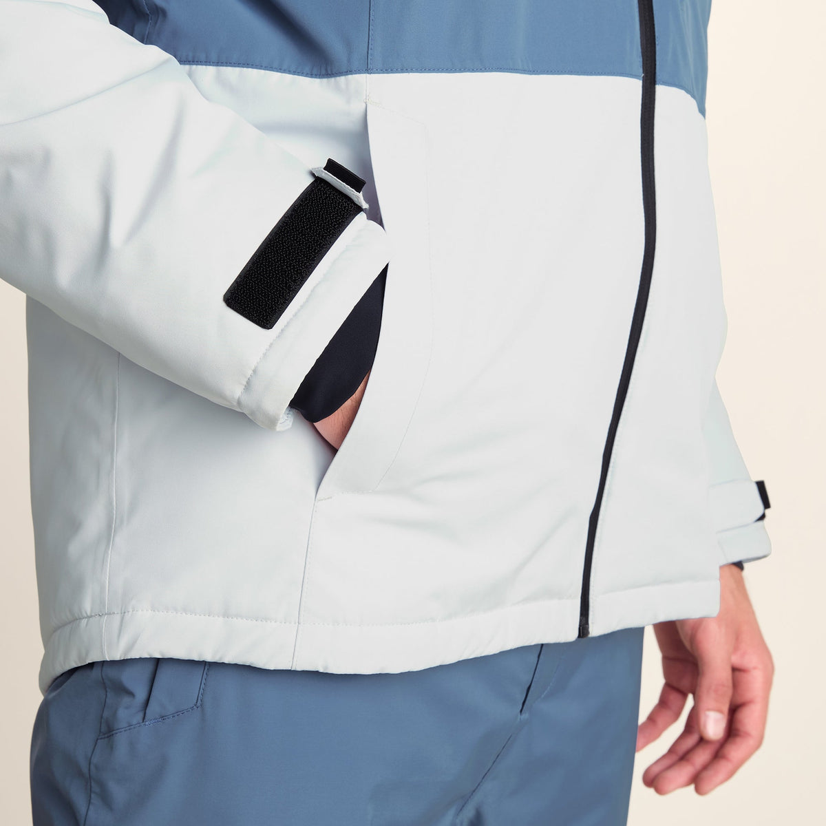Samoens Mens Waterproof Ski Jacket - Steel Smokey Blue - Image 8