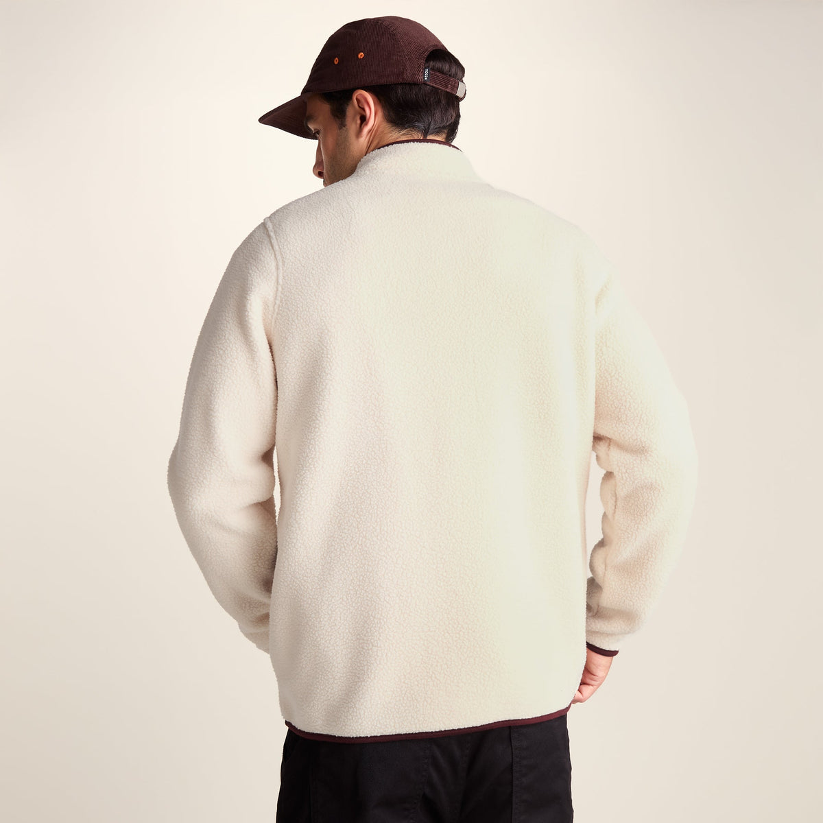 Samson Mens Thermal Sherpa Jacket - Buttercream - Image 4
