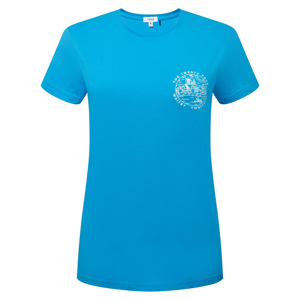 Seaside Womens 100% Cotton T-Shirt - Azure Blue - Image 5