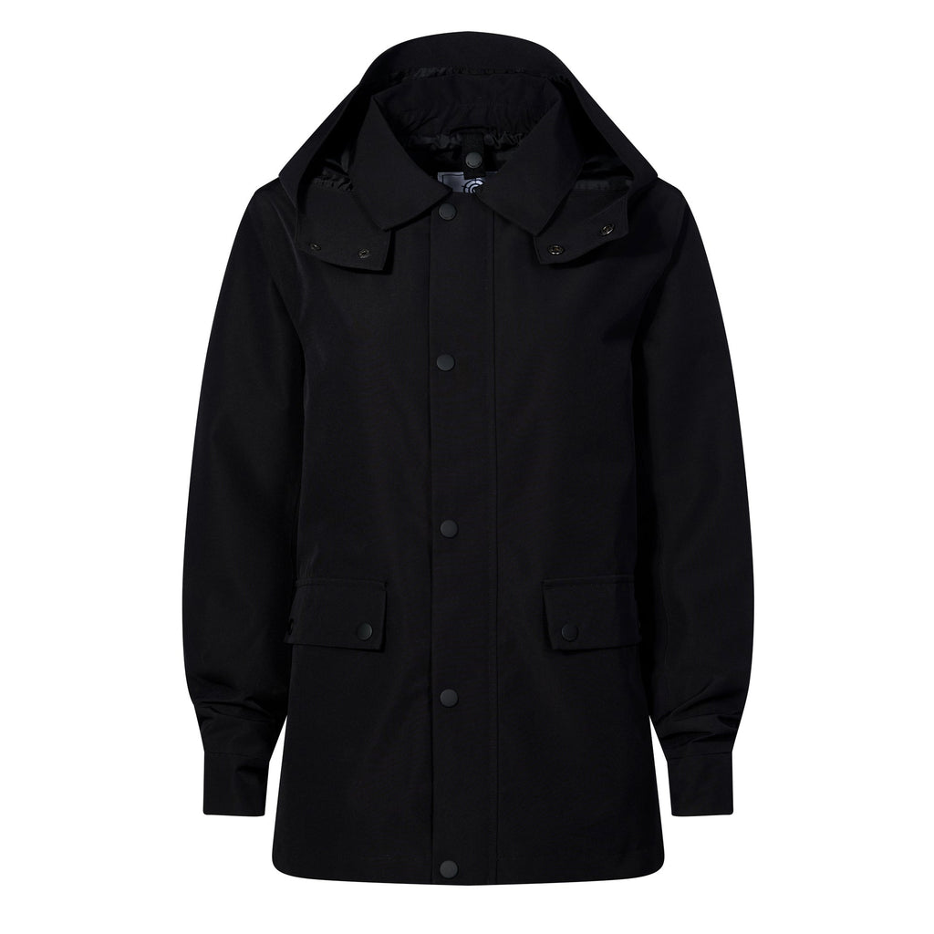 Shea Womens Waterproof Trench Coat - Black - Image 11