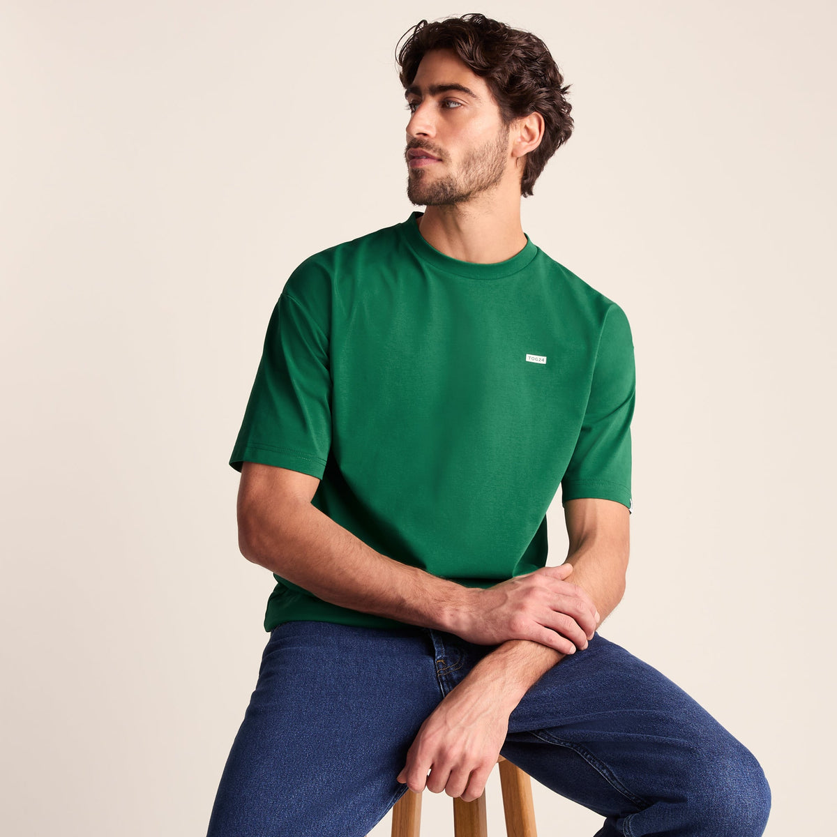 Shed Mens Premium Supersoft Relaxed Fit T-Shirt - Green - Image 4