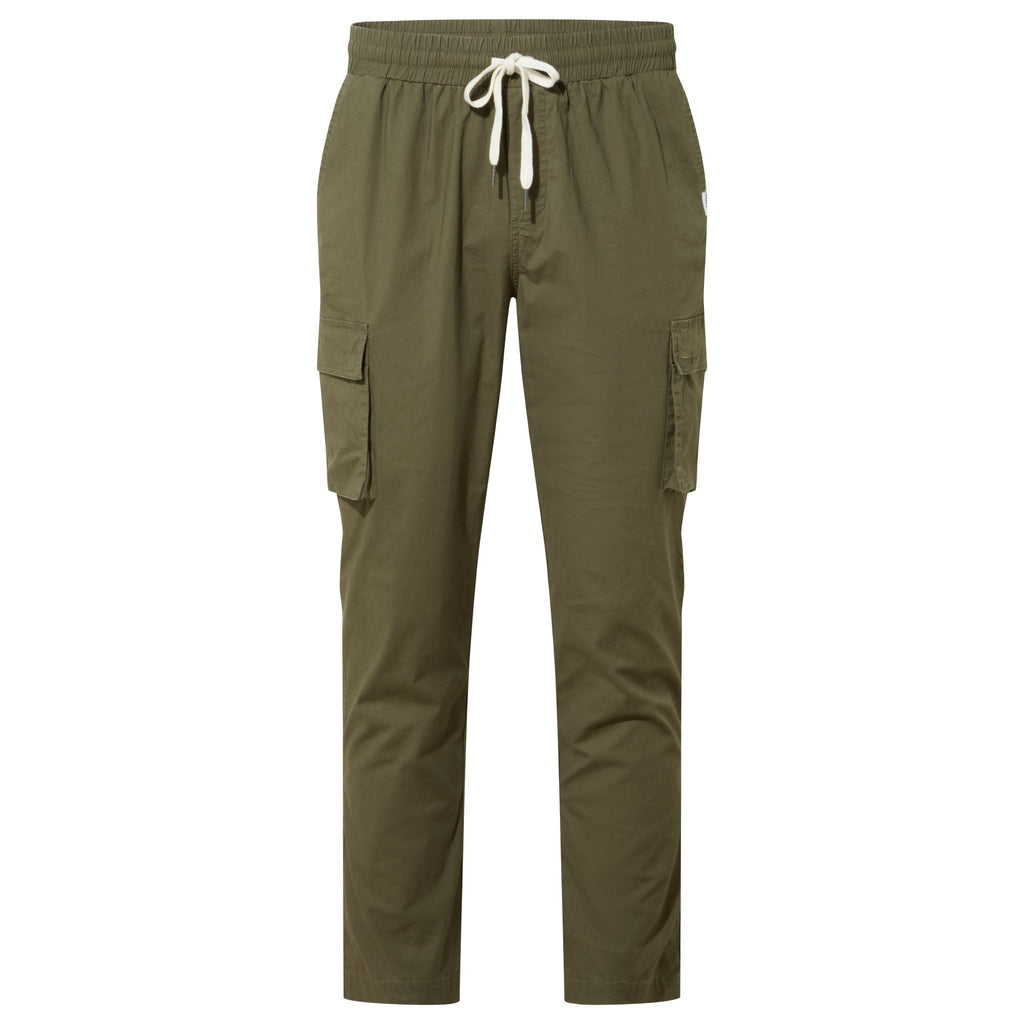 Silas Mens Cargo Trousers - Khaki - Image 5
