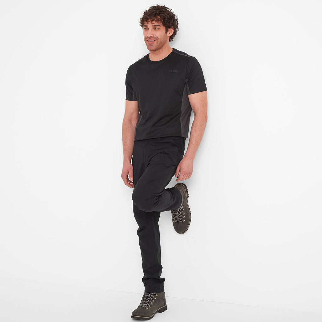 Silsden Mens Waterproof Trousers Short - Black