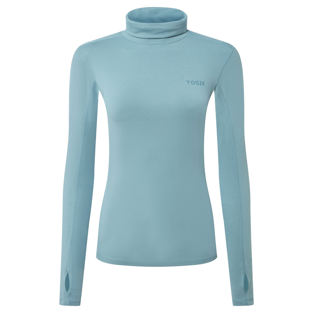 Snowdon Womens Thermal Roll Neck Base Layer - Mist Grey - Image 7
