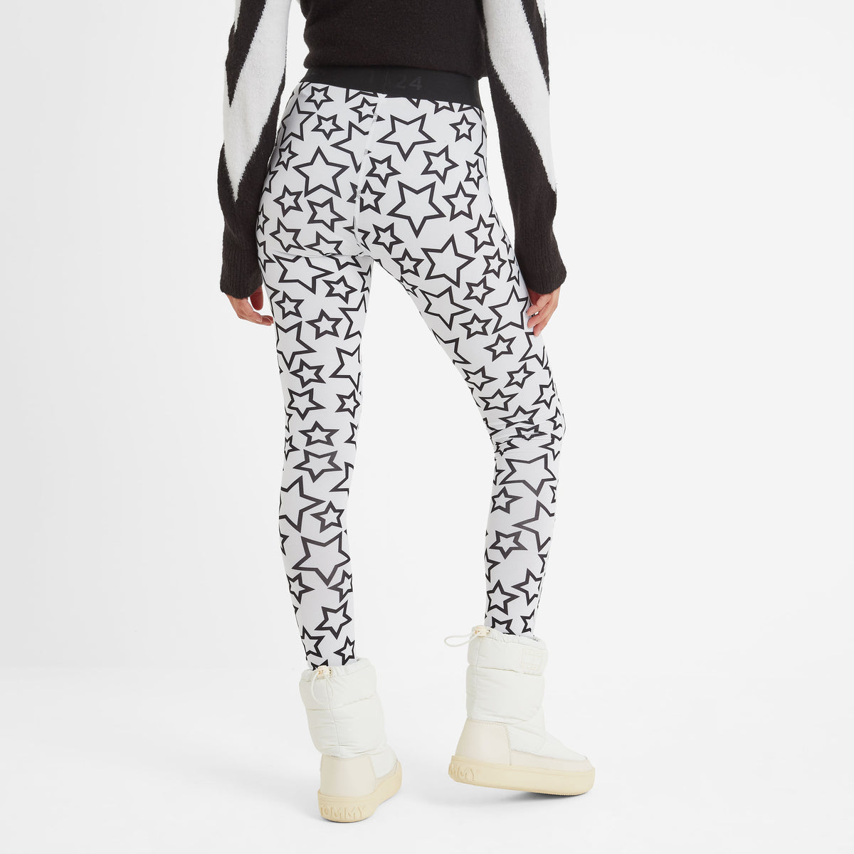 Snowdon Womens Thermal Base Layer Legging - Star Print - Image 3