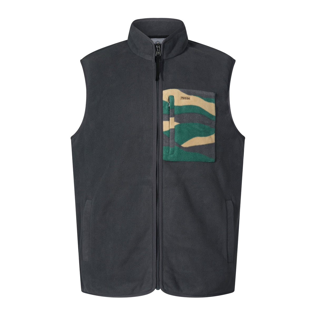 Stark Mens Relaxed Fit Microfleece Gilet - Deep Slate - Image 9