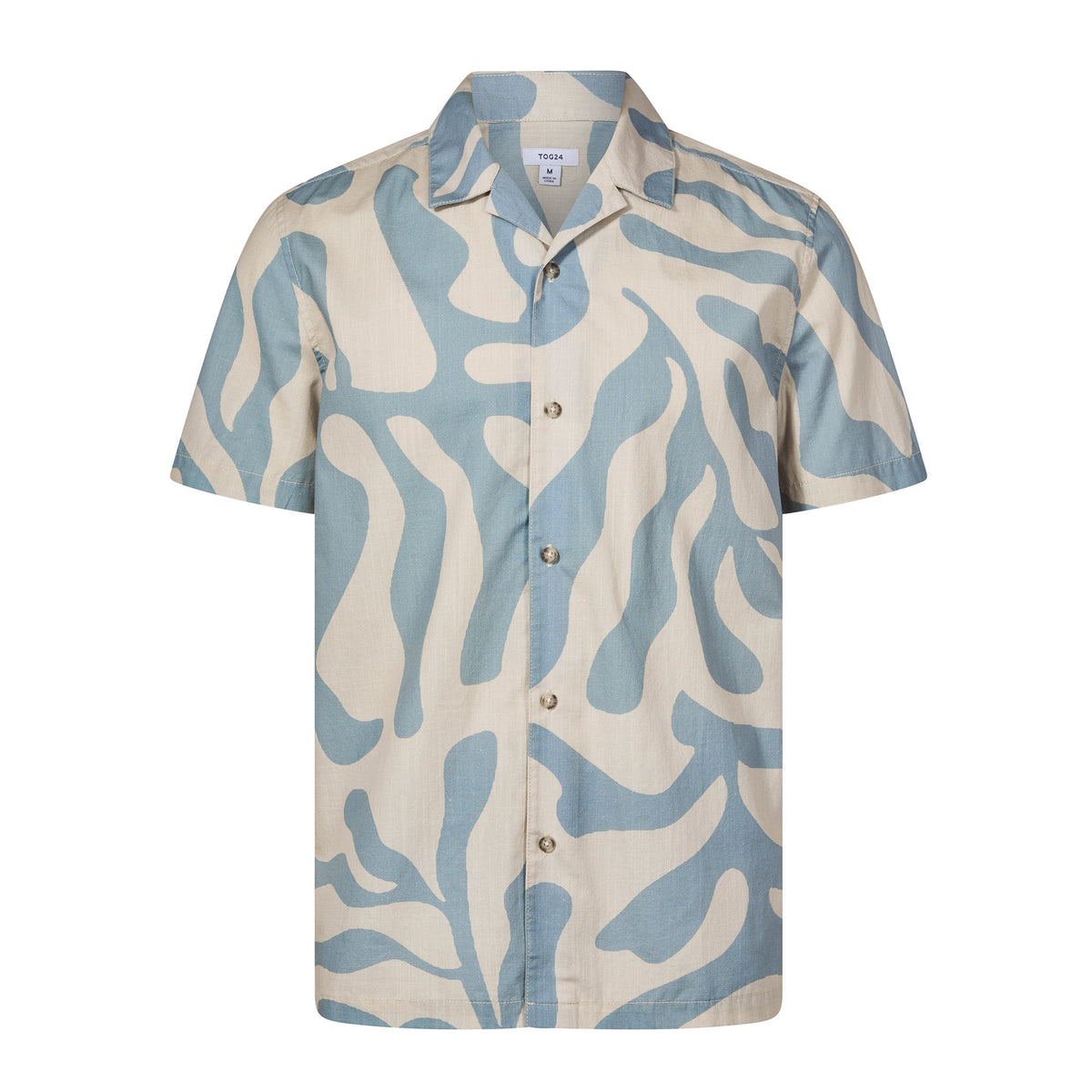Strichen Mens Short Sleeve 100% Cotton Supersoft Shirt - Summer Sky - Image 7