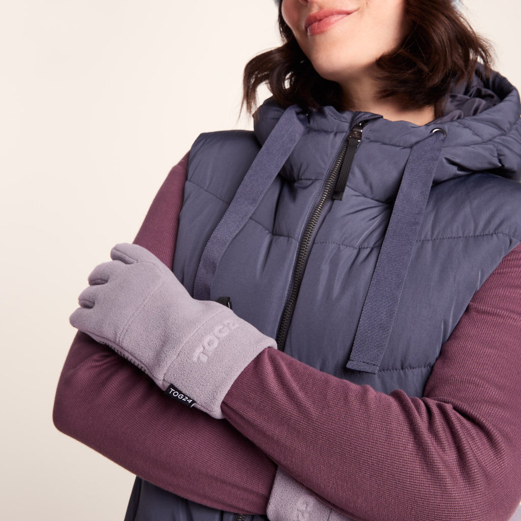 Stride Microfleece Gloves - Dusky Lilac - Image 4