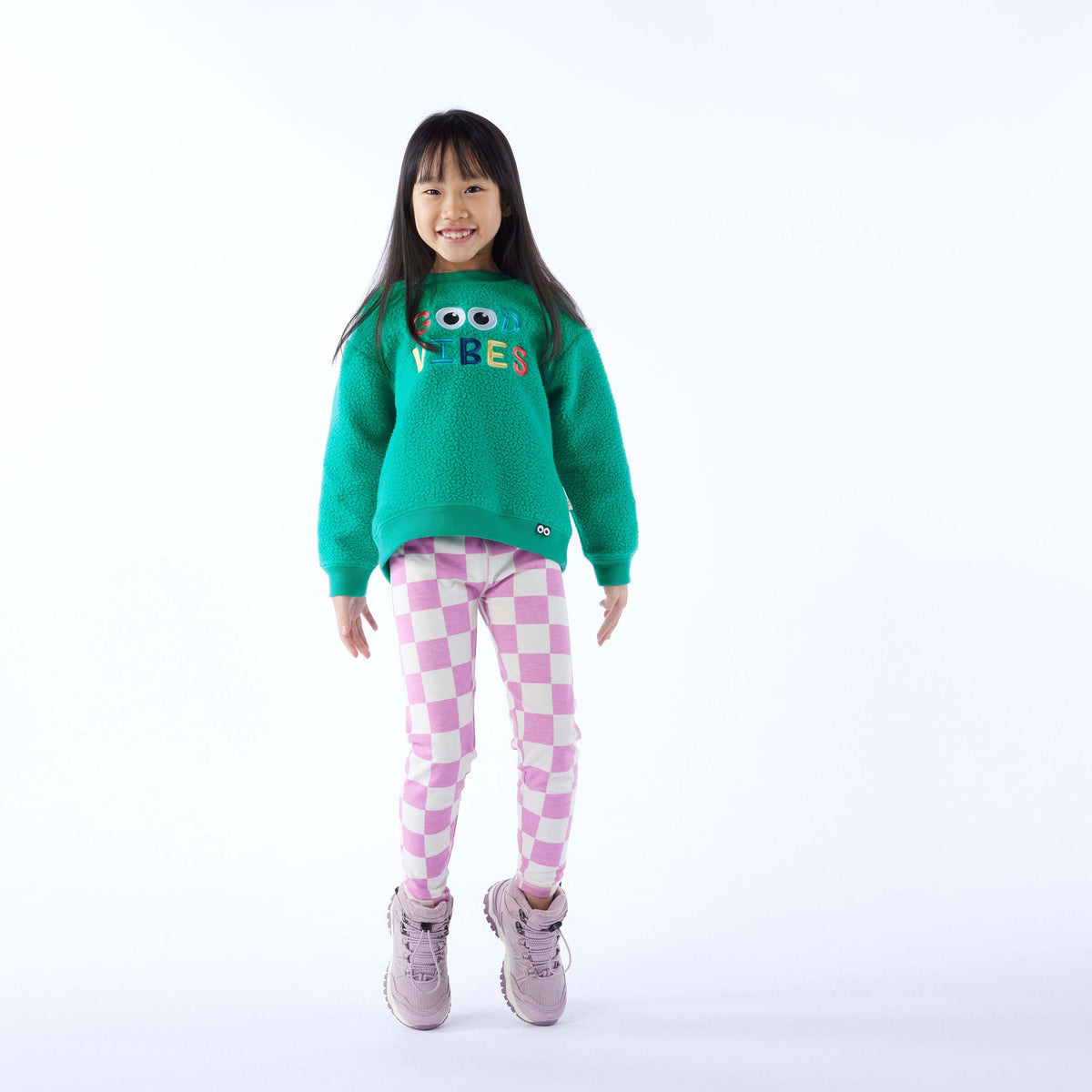 Swaledale Kids Shaun the Sheep Sherpa Sweat - Jungle Green - Image 2