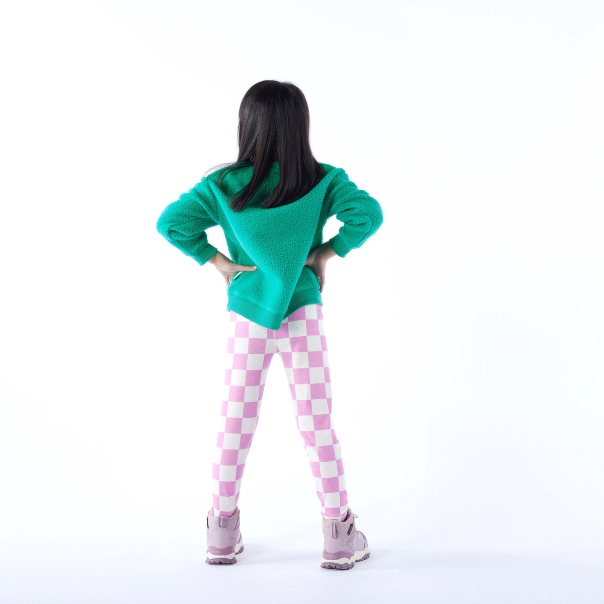 Swaledale Kids Shaun the Sheep Sherpa Sweat - Jungle Green - Image 4