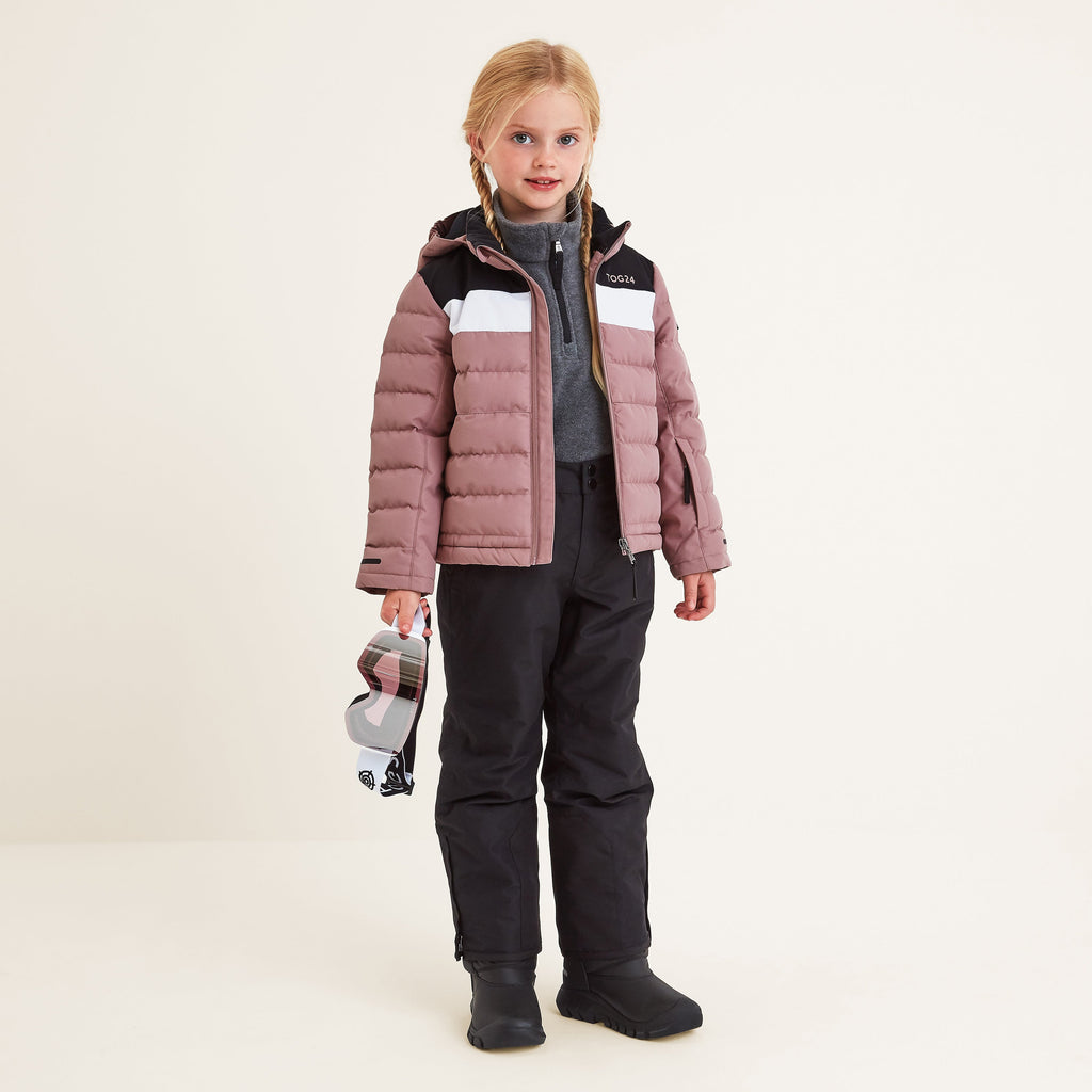 Swift Kids Ski Jacket - Faded Pink/Black - Image 2