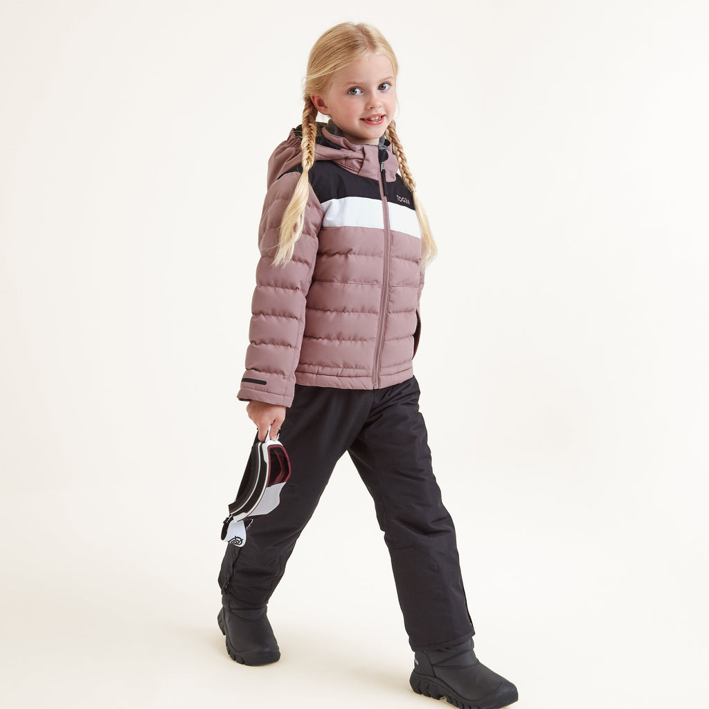 Swift Kids Ski Jacket - Faded Pink/Black - Image 3