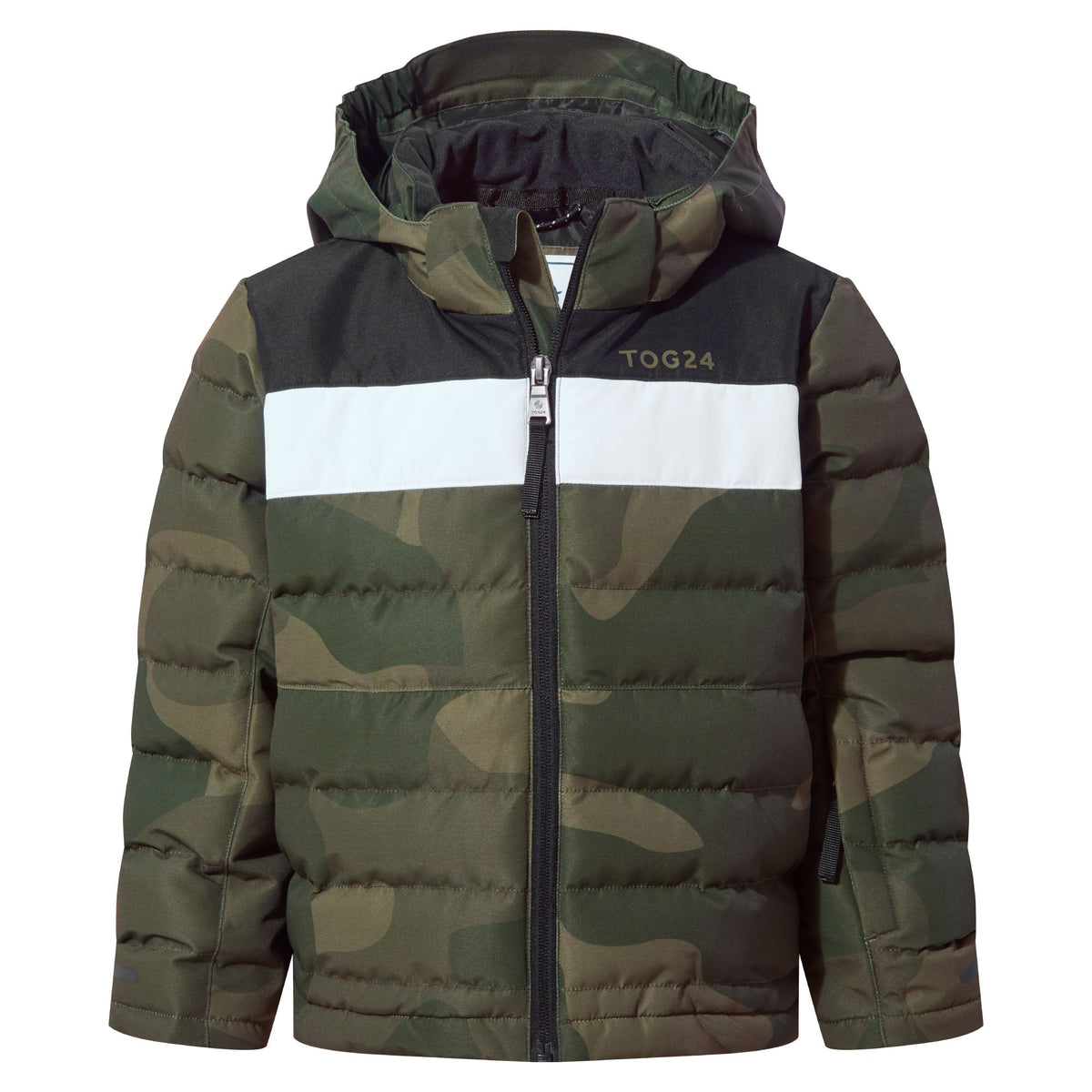 Swift Kids Ski Jacket - Khaki Pixel Camo/Black - Image 5