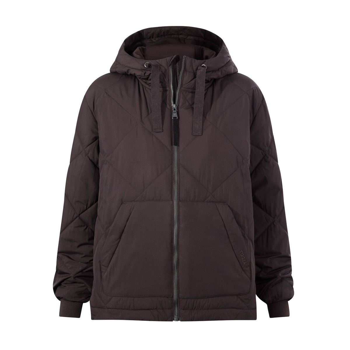 Tasker Womens Lightweight Insulated Quilted Jacket - Chocolate Brown - Image 8