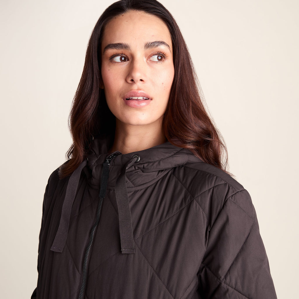 Tasker Womens Lightweight Insulated Quilted Jacket - Chocolate Brown - Image 5