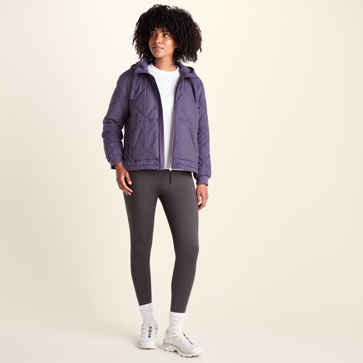 Tasker Womens Lightweight Insulated Quilted Jacket - Smokey Purple - Image 2