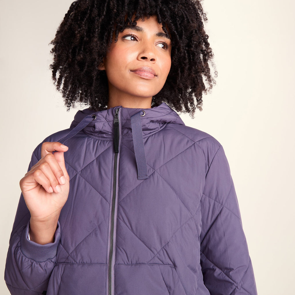 Tasker Womens Lightweight Insulated Quilted Jacket - Smokey Purple - Image 5