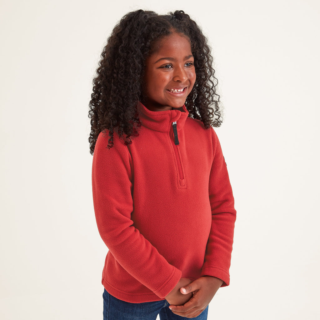Toffolo Kids Zipneck Fleece - Chilli - Image 3