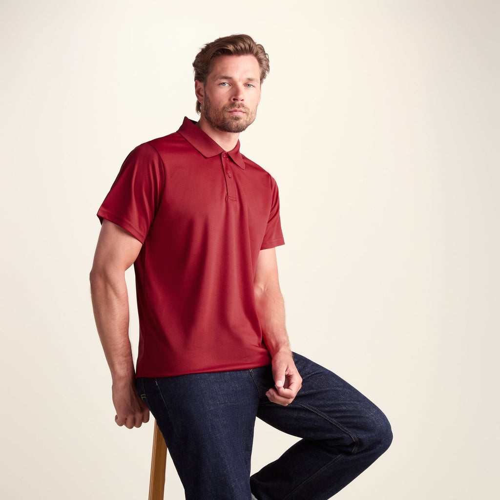Torres Mens Tech Polo - Chilli - Image 4