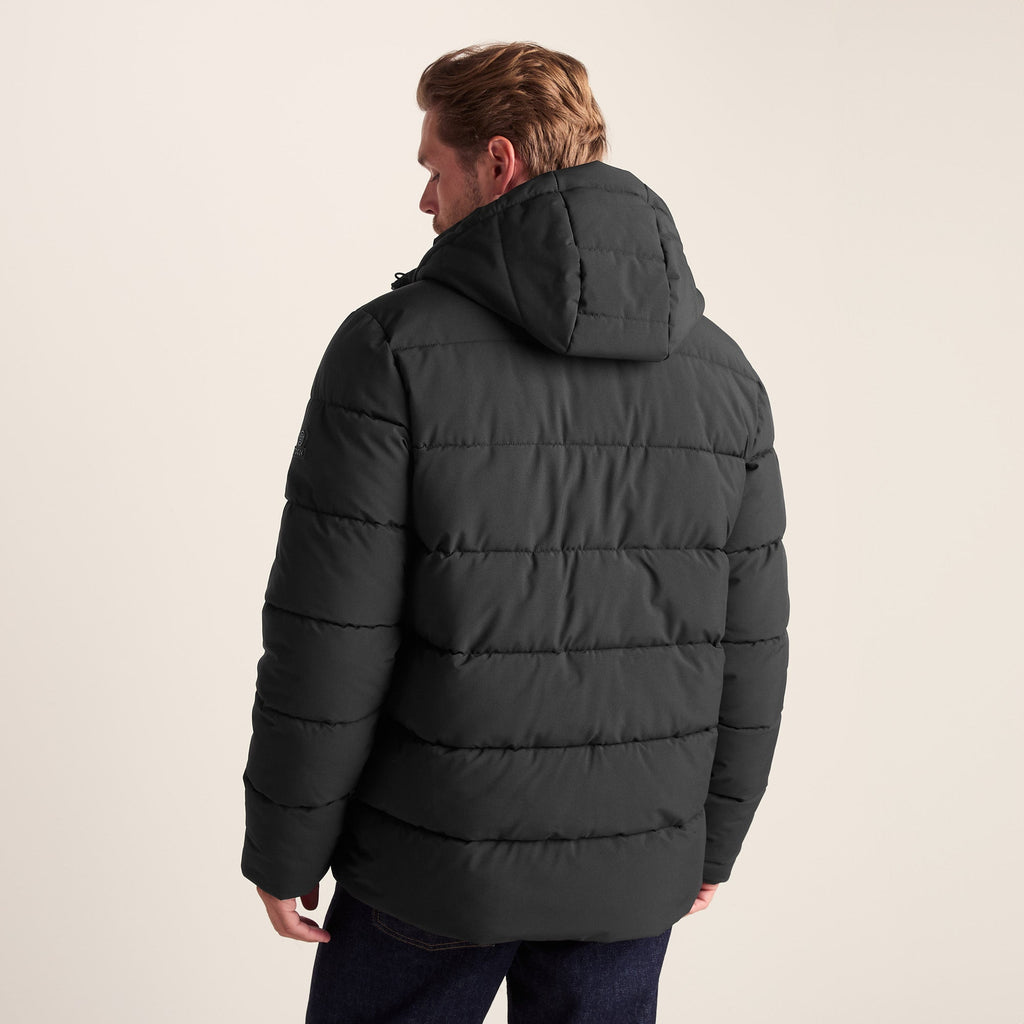 Tunnard Mens Short Shower Resistant Insulated Jacket - Black - Image 3