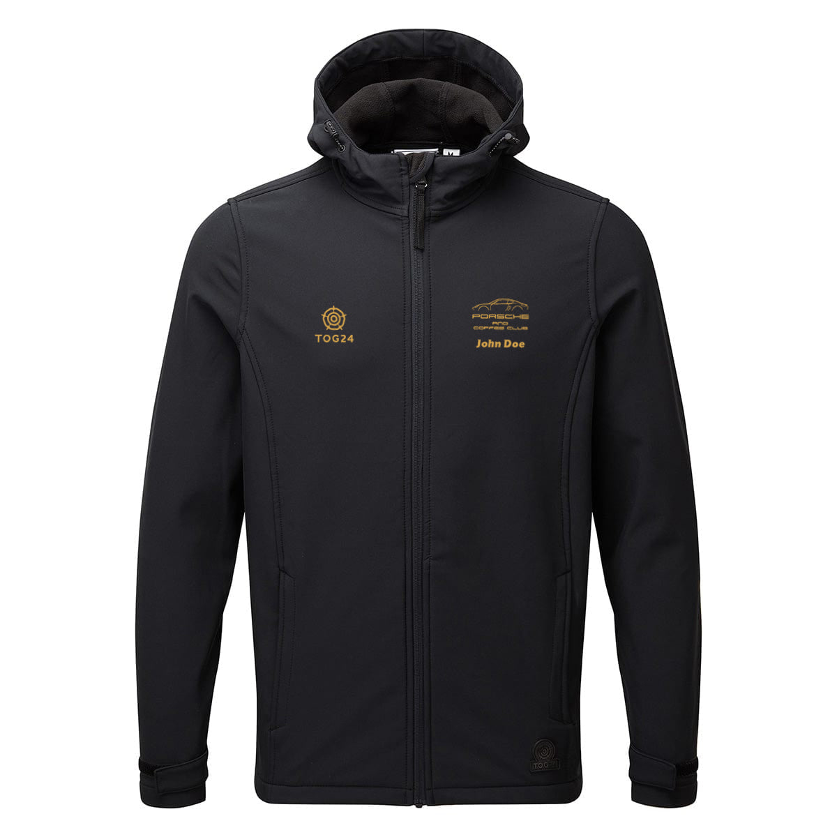 Porsche & Coffee Club Coupe Mens - Valley Softshell Hoody Black