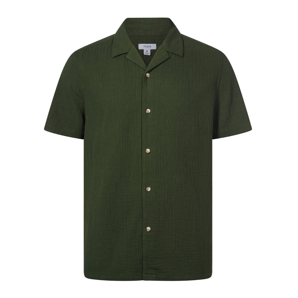 Valtos Mens Short Sleeve Supersoft Shirt - Forage Green - Image 7
