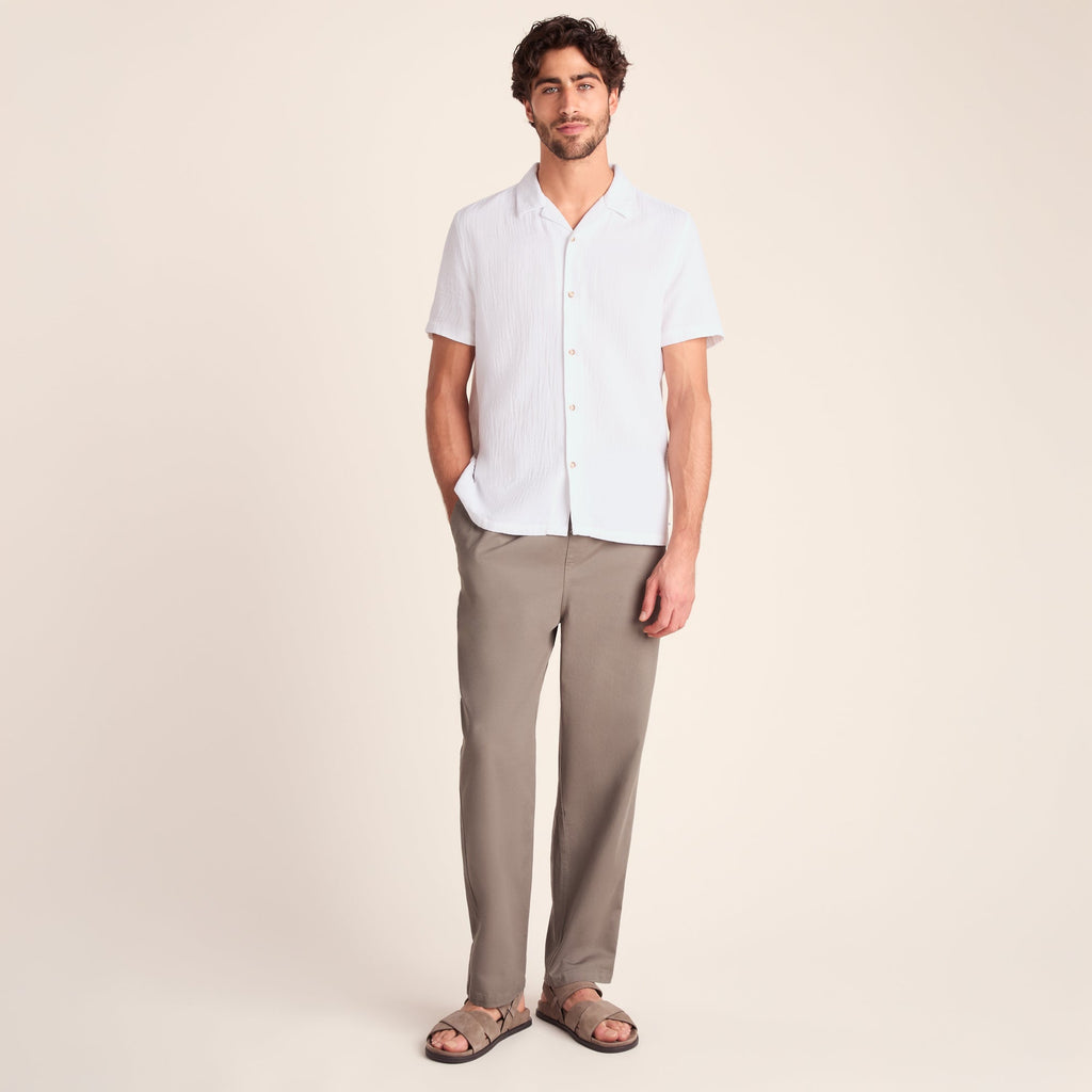 Valtos Mens Short Sleeve Supersoft Shirt - Optic White - Image 3