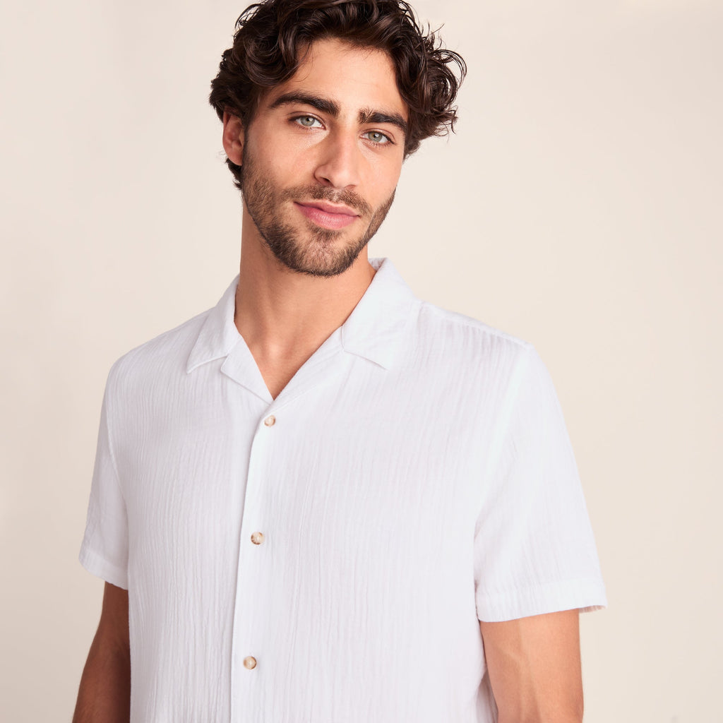 Valtos Mens Short Sleeve Supersoft Shirt - Optic White - Image 6