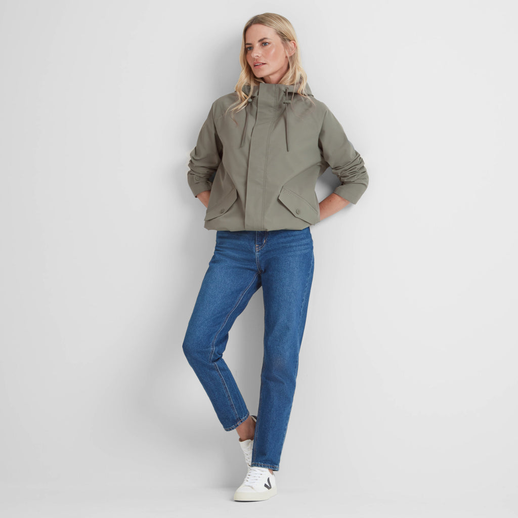 Vena Womens Waterproof Jacket - Pale Khaki - Image 5