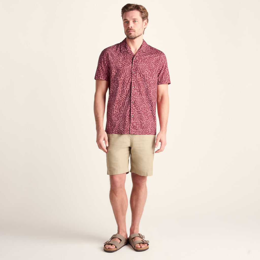 Wallsend Mens Short Sleeve 100% Cotton Supersoft Shirt - Redwood - Image 3