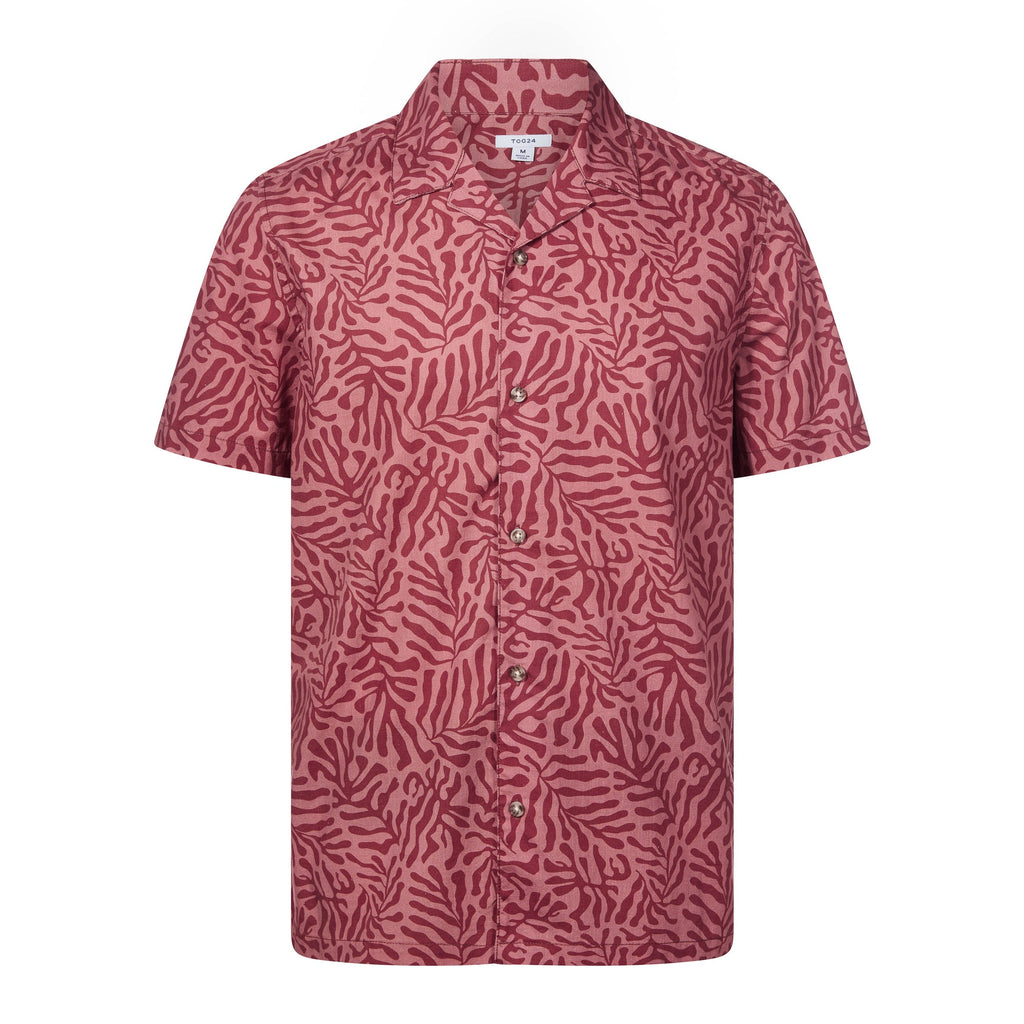 Wallsend Mens Short Sleeve 100% Cotton Supersoft Shirt - Redwood - Image 7