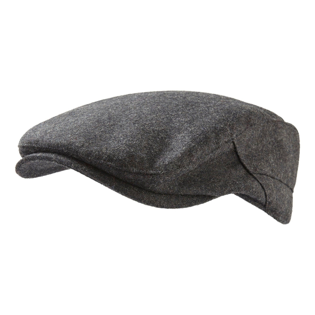 Weighton Knit Flat Cap - Dark Grey Marl - Image 2