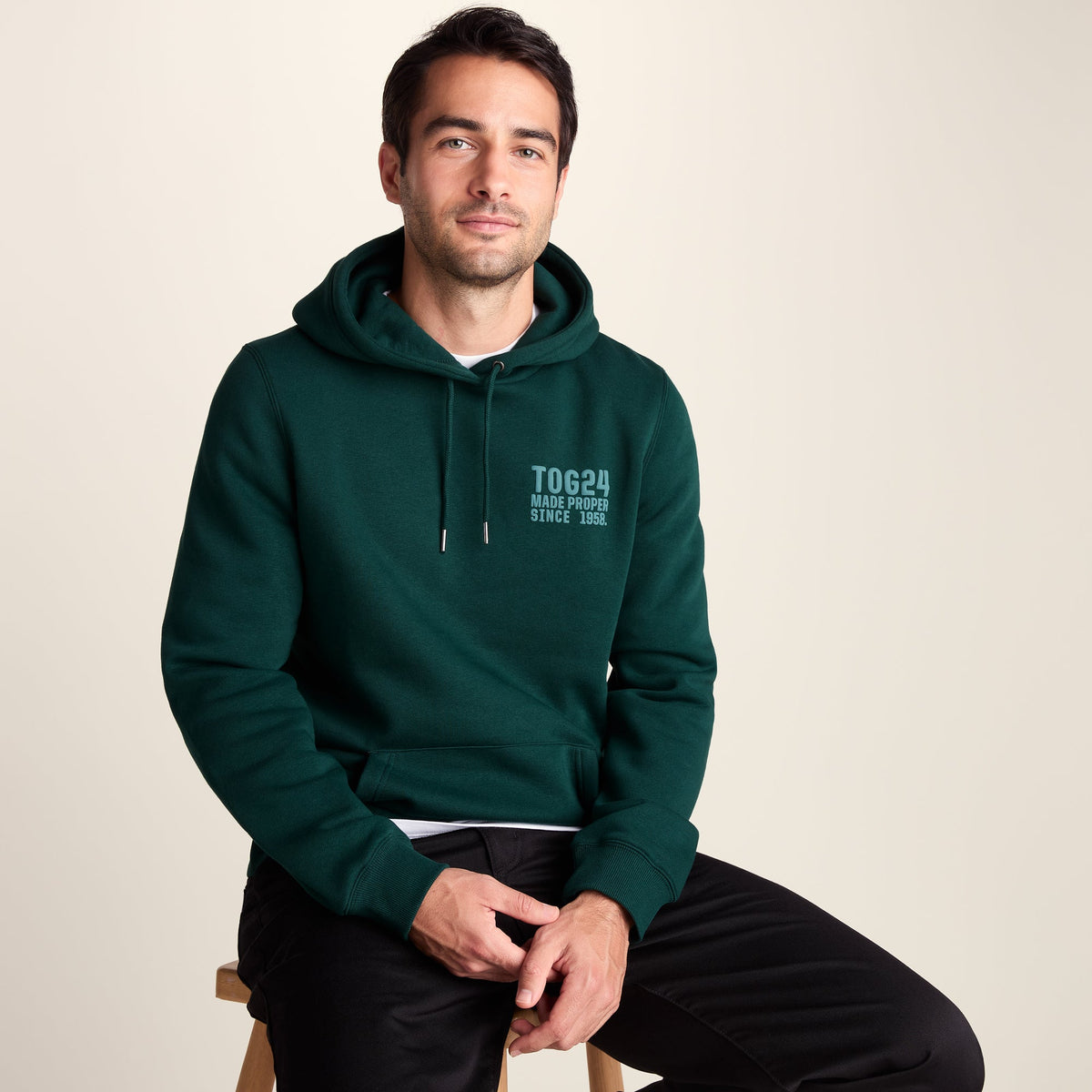Whalley Mens Supersoft Hoody - Midnight Green - Image 4
