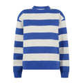 Yuri Womens Supersoft Crew Neck Striped Sweatshirt - Cobalt Stripe - Image 7