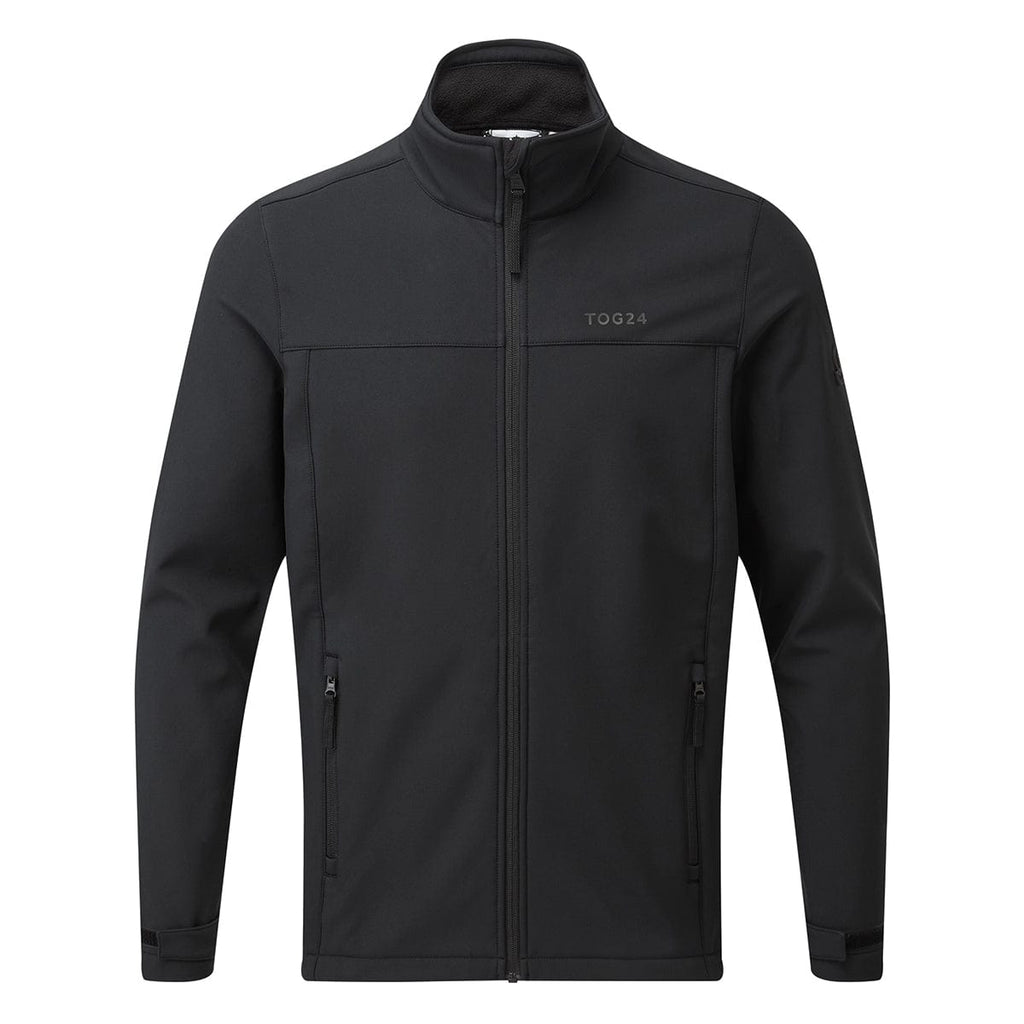 Feizor Mens Shower Resistant Softshell Jacket - Black - Image 12