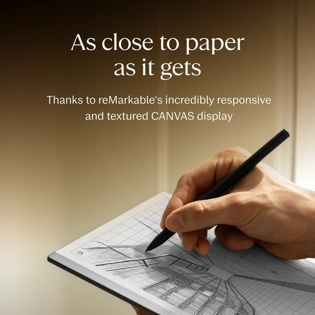 reMarkable 2 - 10.3" Paper Tablet with Marker Plus and Premium Leather Book Folio - Black - Image 4