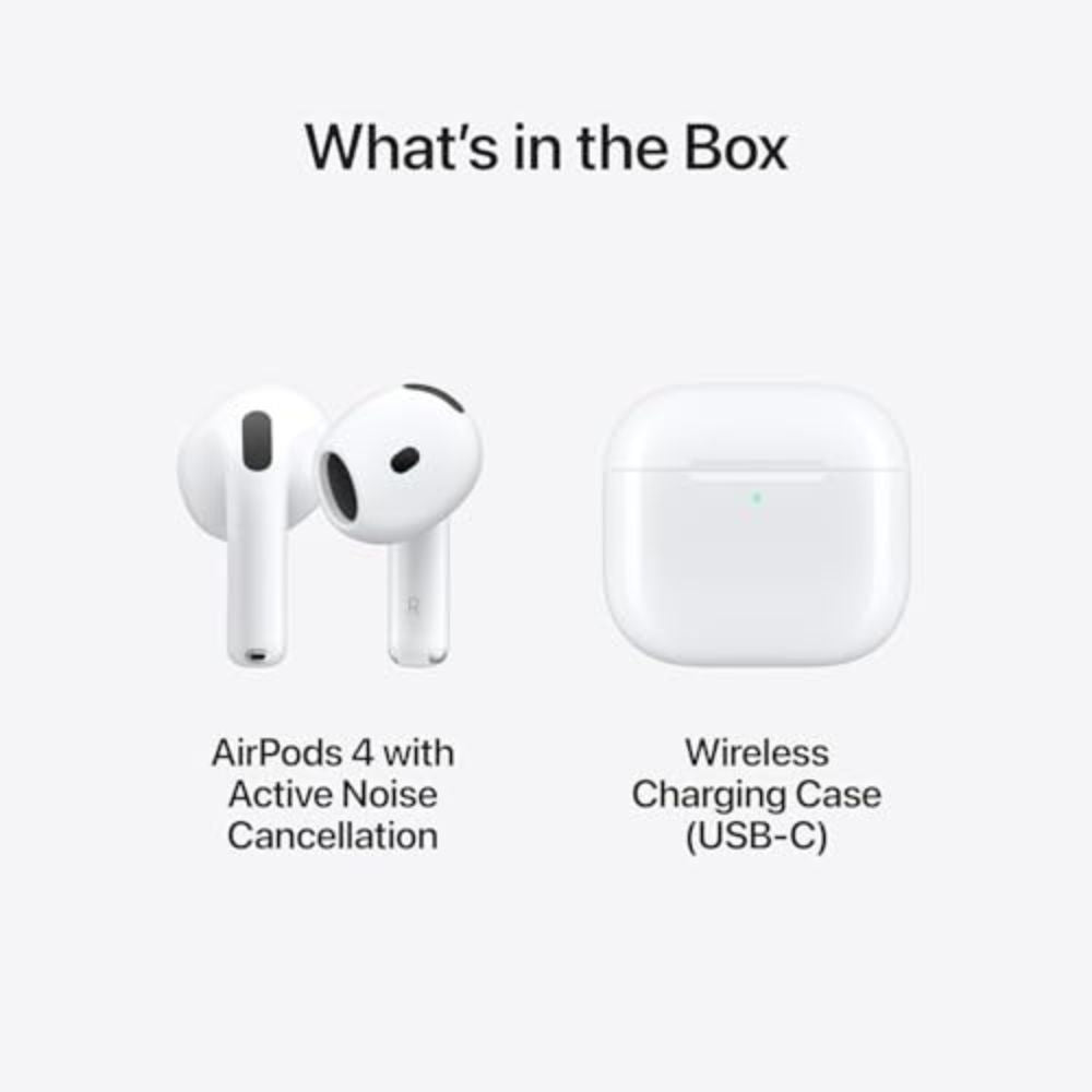Apple AirPods 4 with Active Noise Cancellation - White - MXP93LL/A - Image 6