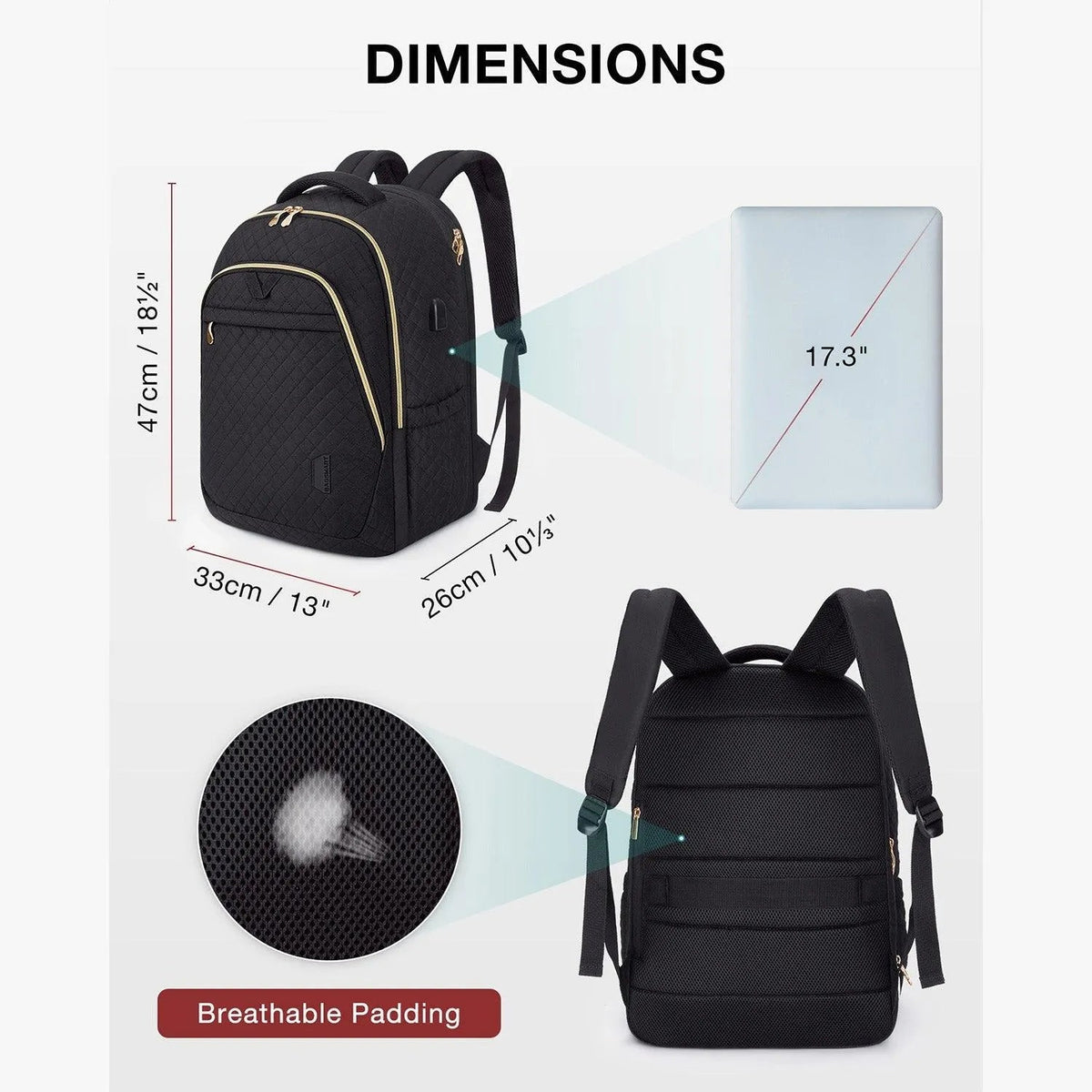 Bonchemin 15.6 inch Laptop Backpacks - Image 63