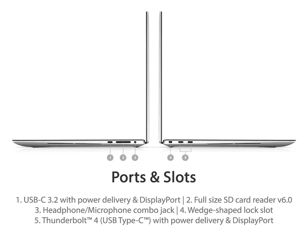 Dell XPS 9510 15.6" UHD+ Laptop - i7-11800H - 32GB RAM - RTX 3050 Ti - 1TB SSD - Platinum Silver - Image 3